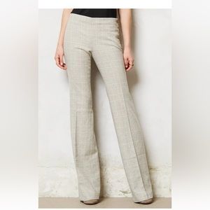 Elevenses Tartan Brighton Wide-Legs Trouser Pants Size 6 ANTHROPOLOGIE